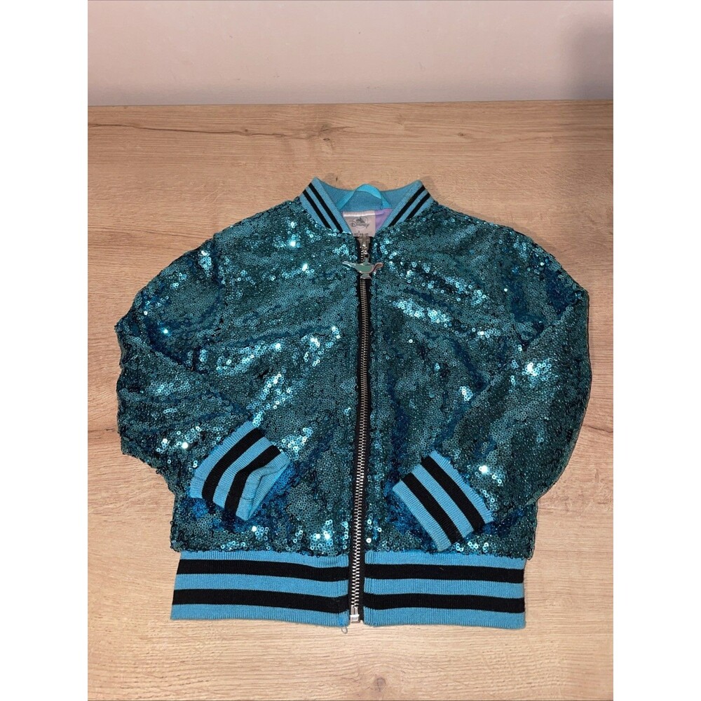 Disney Aladdin Jasmine Reversible Sequin Bomber Jacket Girls 3T